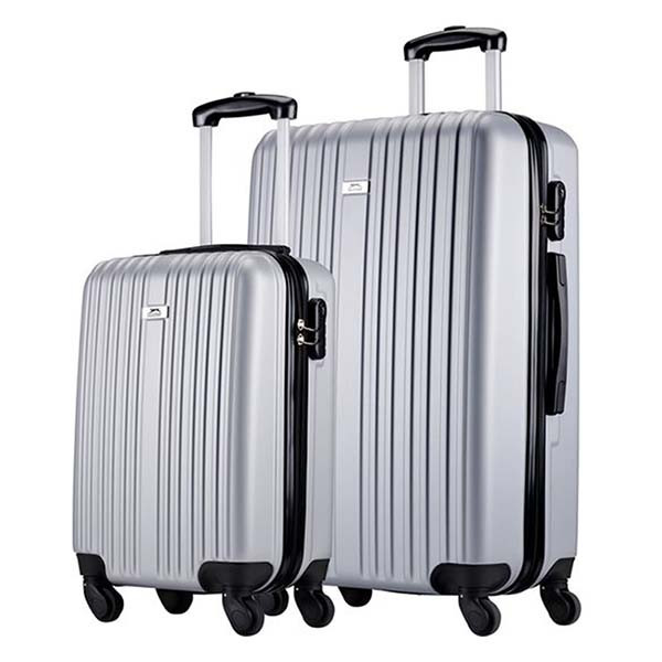 Kofferset | Slazenger | 2-delig (Hand- en ruimbagage, Zilver)